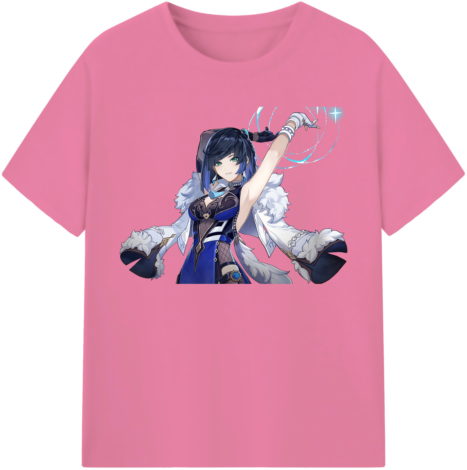 げんし神 夜兰 やらん genshin Yaran 綿100％半袖Tシャツ（フロントプリント）